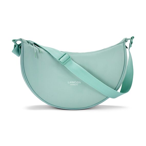 LARKSON Crossbody Bag Damen & Herren Mint - Solveig Medium - Umhängetasche im Halbmond Style - Halbrunde Schultertasche - Moon Bag Design - Wasserabweisend