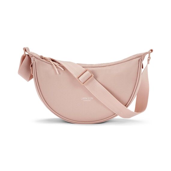 LARKSON Crossbody Bag Damen & Herren Rosa - Solveig Small - Umhängetasche im Halbmond Style - Halbrunde Schultertasche - Moon Bag Design - Wasserabweisend