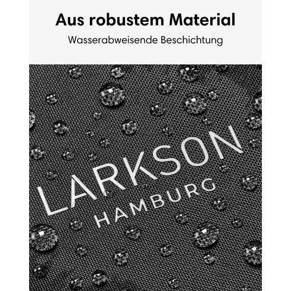 LARKSON Crossbody Bag Damen & Herren Grau Leo - Solveig Large - Große Umhängetasche im Halbmond Style - Halbrunde Schultertasche - Moon Bag Design - Wasserabweisend