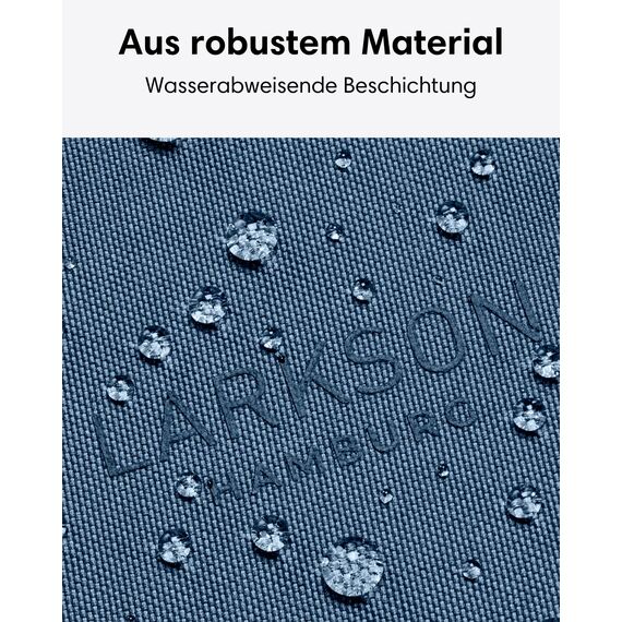 LARKSON Crossbody Bag Damen & Herren Blau - Solveig Medium - Umhängetasche im Halbmond Style - Halbrunde Schultertasche - Moon Bag Design - Wasserabweisend