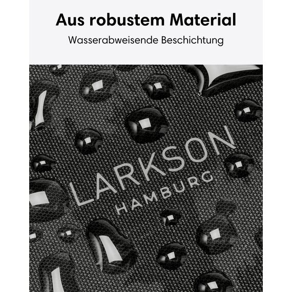 LARKSON Crossbody Bag Damen & Herren Grau Leo - Solveig Small - Umhängetasche im Halbmond Style - Halbrunde Schultertasche - Moon Bag Design - Wasserabweisend