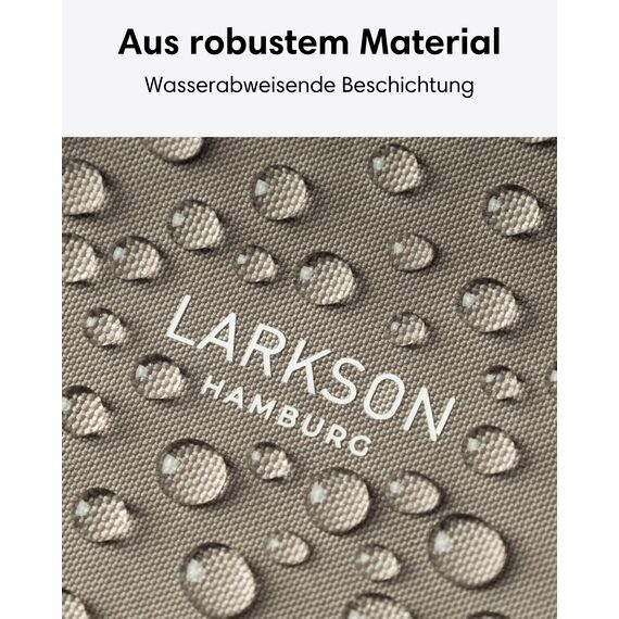 LARKSON Crossbody Bag Damen & Herren Grau - Solveig Small - Umhängetasche im Halbmond Style - Halbrunde Schultertasche - Moon Bag Design - Wasserabweisend