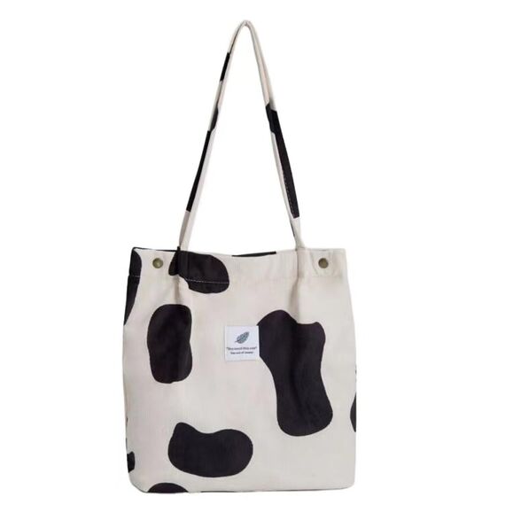 Funtlend Cord Umhängetasche Damen Groß Cord Tasche Damen Cordtasche Cord Shopper Handtasche Schultertasche für Uni Arbeit Mädchen Schule Büro