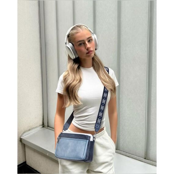 MUIIKOLA umhängetasche damen，umhängetasche mittelgroß tasche umhängetasche,damen leder，Weich Breiter Gurt