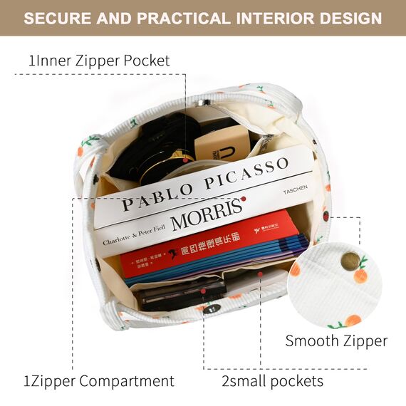 Funtlend Cord Umhängetasche Damen Groß Cord Tasche Damen Cordtasche Cord Shopper Handtasche Schultertasche für Uni Arbeit Mädchen Schule Büro