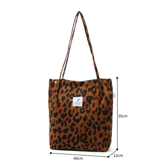 Funtlend Cord Umhängetasche Damen Groß Cord Tasche Damen Cordtasche Cord Shopper Handtasche Schultertasche für Uni Arbeit Mädchen Schule Büro