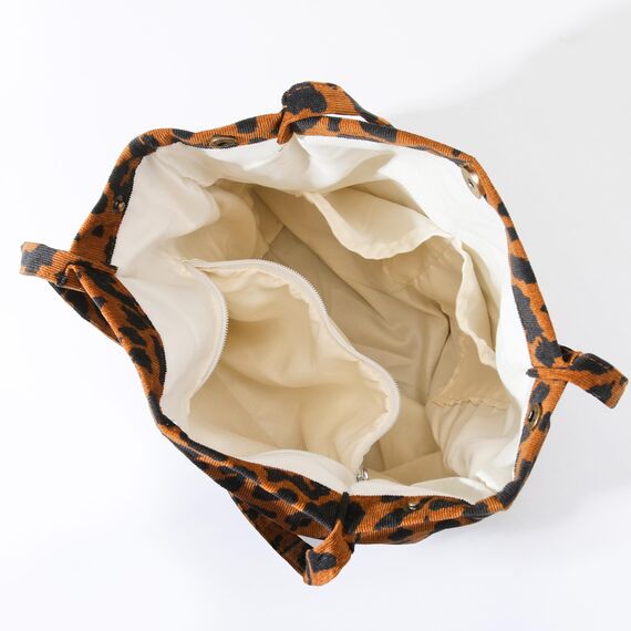 Funtlend Cord Umhängetasche Damen Groß Cord Tasche Damen Cordtasche Cord Shopper Handtasche Schultertasche für Uni Arbeit Mädchen Schule Büro