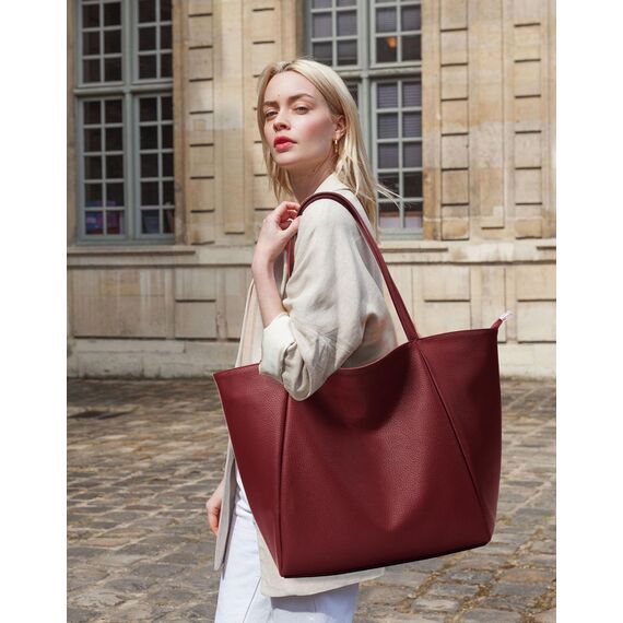 KALIDI Handtasche Damen Shopper Tasche Tote Bag PU Leder Große Schultertasche mit Reißverschluss für Arbeit,Einkauf，Schule