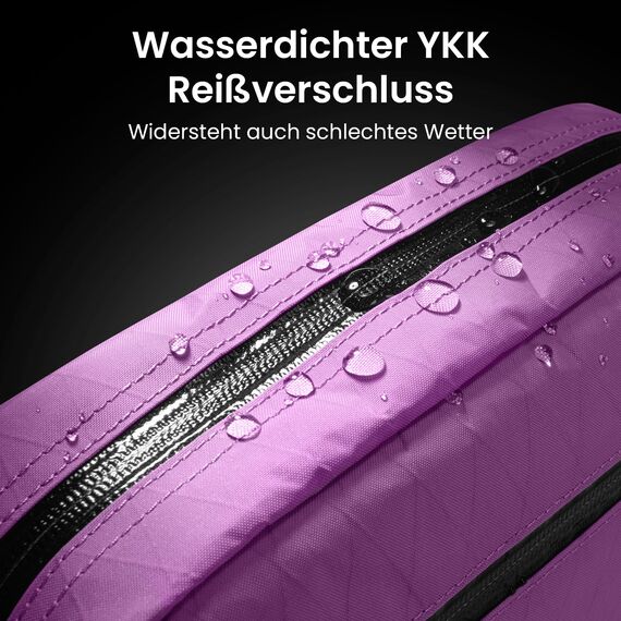 tomtoc X-Pac Sling Bag 3,5L für Nintendo Switch 2 – Leichte RFID-Schutz Schultertasche für Herren & Damen | Anti-Diebstahl & Wasserabweisend Brusttasche für Reise, Wandern, Alltag | Lila