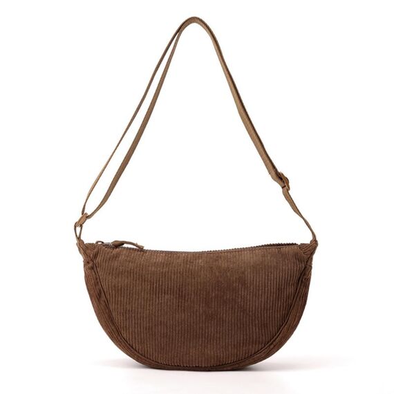 Aucuu Damen Halbmond Crossbody Umhängetasche Klein mit Verstellbarem Schultergurt, Hobo Halfmoon Bag Einfarbige Messenger Bag für Damen Reisen