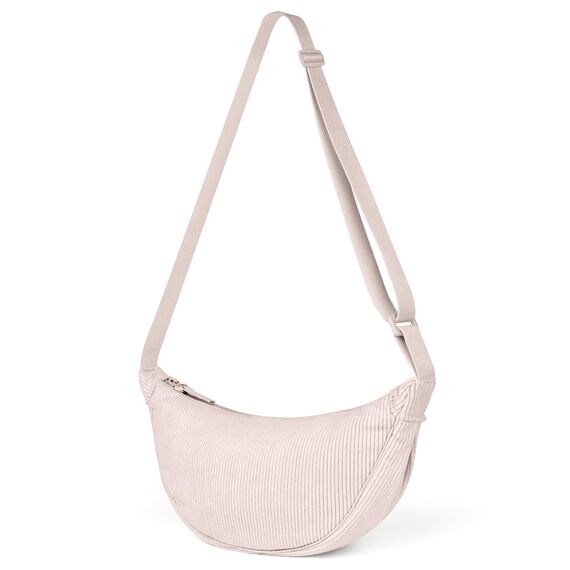 Aucuu Halbmond Crossbody Schultertasche für Damen, Klein mit Verstellbarer Schultergurt, Hobo Halfmoon Bag Einfarbige Messenger Bag für Reisen