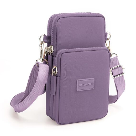 DuoLmi Umhängetasche Damen Klein, Crossbody Tasche für Damen, Nylon Handy Mini-Tasche Kleine Schultertasche Multifunktionale Handytasche, Handytasche zum Umhängen Damen