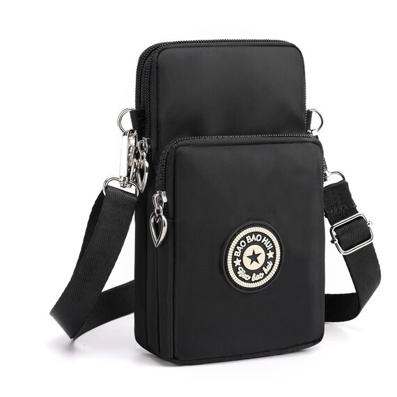 DuoLmi Umhängetasche Klein, Crossbody Tasche für, Nylon Handy Mini-Tasche Kleine Schultertasche Multifunktionale Handytasche, Handytasche zum Umhängen