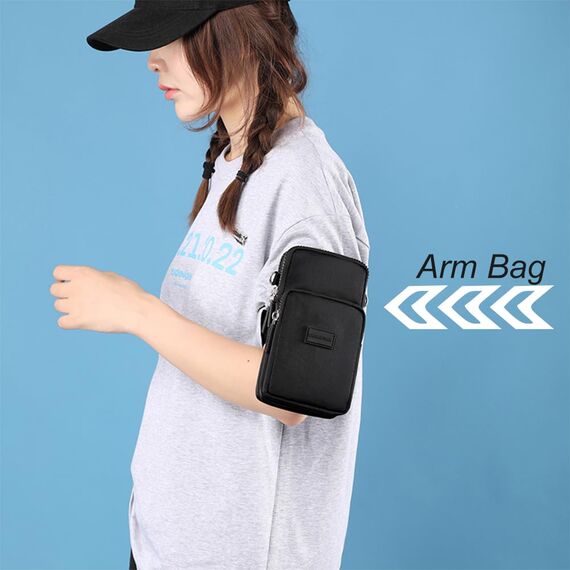 DuoLmi Umhängetasche Damen Klein, Crossbody Tasche für Damen, Nylon Handy Mini-Tasche Kleine Schultertasche Multifunktionale Handytasche, Handytasche zum Umhängen Damen