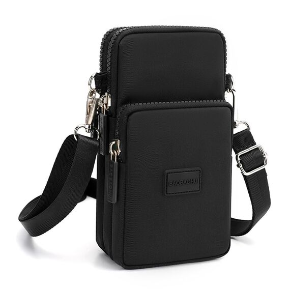 DuoLmi Umhängetasche Damen Klein, Crossbody Tasche für Damen, Nylon Handy Mini-Tasche Kleine Schultertasche Multifunktionale Handytasche, Handytasche zum Umhängen Damen