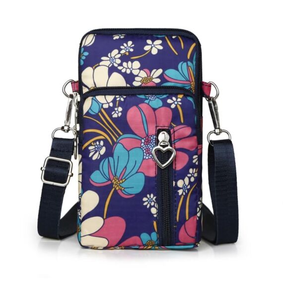 DuoLmi Umhängetasche Damen Klein, Crossbody Tasche für Damen, Nylon Handy Mini-Tasche Kleine Schultertasche Multifunktionale Handytasche, Handytasche zum Umhängen Damen