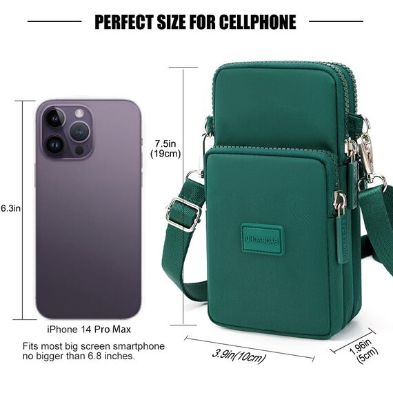 DuoLmi Umhängetasche Damen Klein, Crossbody Tasche für Damen, Nylon Handy Mini-Tasche Kleine Schultertasche Multifunktionale Handytasche, Handytasche zum Umhängen Damen