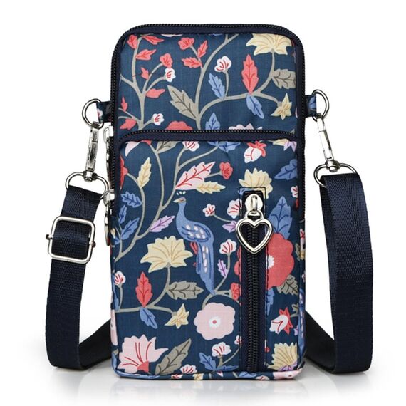 DuoLmi Umhängetasche Damen Klein, Crossbody Tasche für Damen, Nylon Handy Mini-Tasche Kleine Schultertasche Multifunktionale Handytasche, Handytasche zum Umhängen Damen