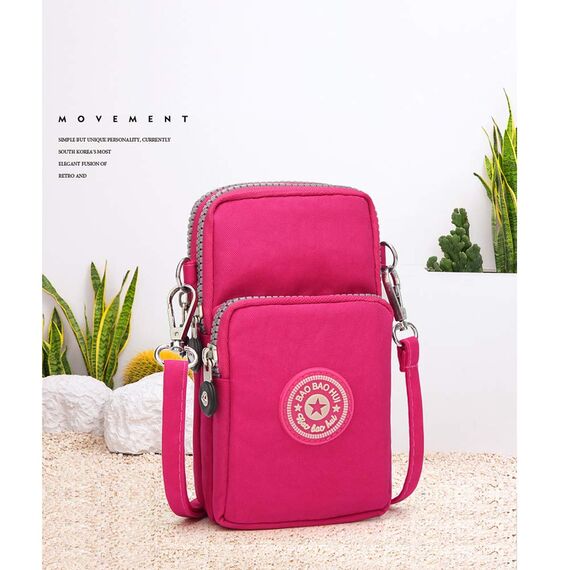 DuoLmi Umhängetaschen für Damen, wasserdichte Handytasche Handgelenktasche mit Reißverschluss Handytasche Kleine Handtasche Umhängetasche Schultertasche Kompatibel mit iPhone 15 Pro Max/15/14/13/12/11