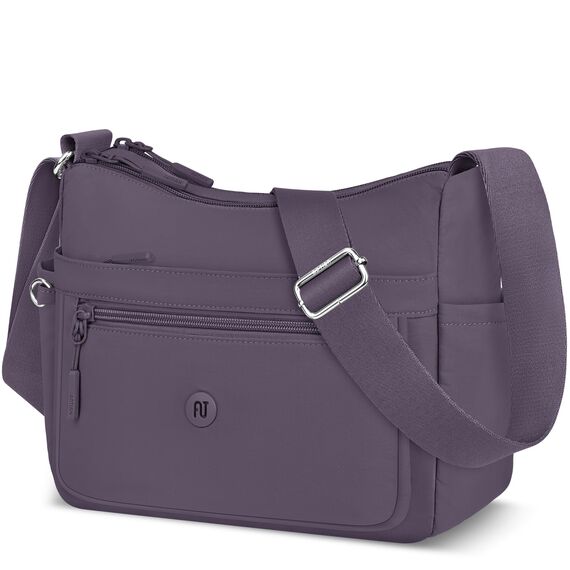 VOBUKE Umhängetasche Damen Mittelgroß Wasserdicht Nylon Crossbody Bag mit Vielen Fächern Leichte Schultertasche Verstellbarer Breitem Freizeit Kleine Messenger Bag für Einkaufen, Reisen