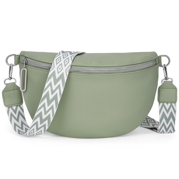 GSenhui Bauchtasche Damen Groß Umhängetasche Frauen Crossbody Bag Veganes Leder Gürteltasche Klein Handtasche für Reisen Wandern