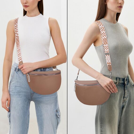 GSenhui Bauchtasche Damen Groß Umhängetasche Frauen Crossbody Bag Veganes Leder Gürteltasche Klein Handtasche für Reisen Wandern