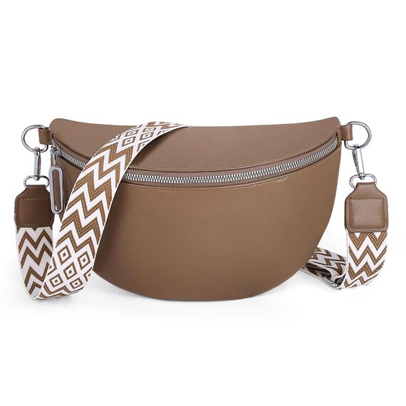 GSenhui Bauchtasche Damen Groß Umhängetasche Frauen Crossbody Bag Veganes Leder Gürteltasche Klein Handtasche für Reisen Wandern