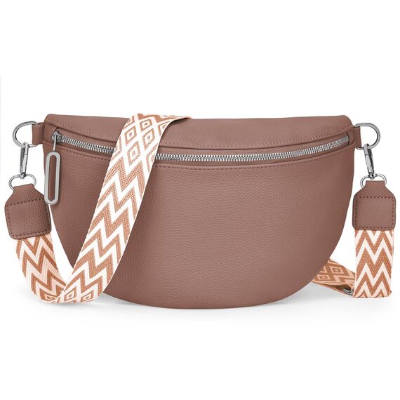 GSenhui Bauchtasche Damen Groß Umhängetasche Frauen Crossbody Bag Breiter Gurt Gürteltasche Klein Handtasche für Reisen Wandern