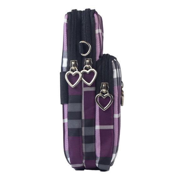 DuoLmi Kleine Umhängetasche für Damen, universelle Tasche, Geldbörse, Handytasche, leicht, Large