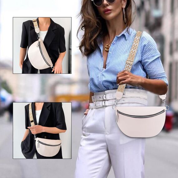 GSenhui Bauchtasche Damen Groß Umhängetasche Frauen Crossbody Bag Veganes Leder Gürteltasche Klein Handtasche für Reisen Wandern