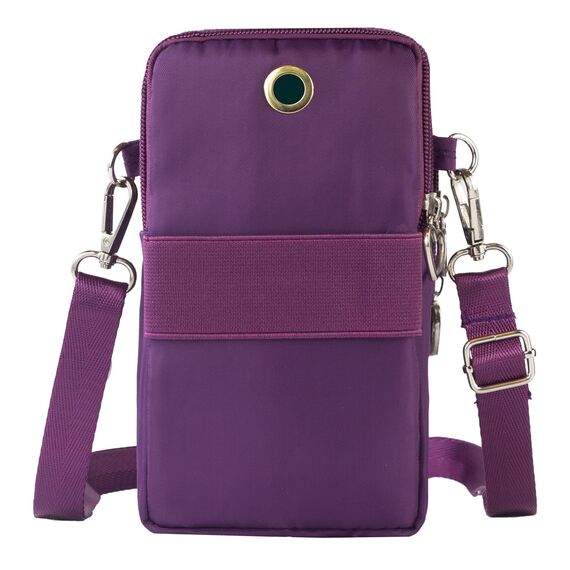 DuoLmi Umhängetasche Damen Klein, Crossbody Tasche für Damen, Nylon Handy Mini-Tasche Kleine Schultertasche Multifunktionale Handytasche, Handytasche zum Umhängen Damen