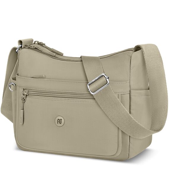 VOBUKE Umhängetasche Damen Mittelgroß Wasserdicht Nylon Crossbody Bag mit Vielen Fächern Leichte Schultertasche Verstellbarer Breitem Freizeit Kleine Messenger Bag für Einkaufen, Reisen