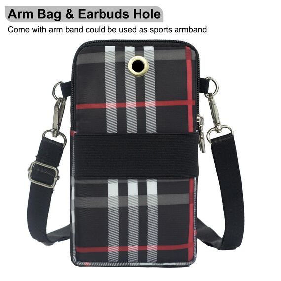 DuoLmi Umhängetasche Damen Klein, Crossbody Tasche für Damen, Nylon Handy Mini-Tasche Kleine Schultertasche Multifunktionale Handytasche, Handytasche zum Umhängen Damen