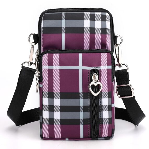 DuoLmi Kleine Umhängetasche für Damen, universelle Tasche, Geldbörse, Handytasche, leicht, Large