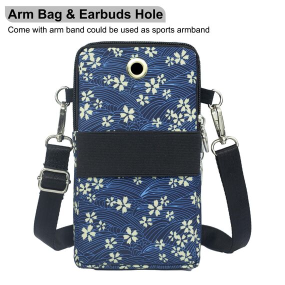 DuoLmi Umhängetasche Damen Klein, Crossbody Tasche für Damen, Nylon Handy Mini-Tasche Kleine Schultertasche Multifunktionale Handytasche, Handytasche zum Umhängen Damen