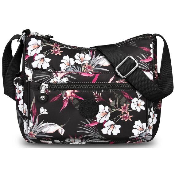 VOBUKE Umhängetasche Damen Mittelgroß Wasserdicht Nylon Crossbody Bag mit Vielen Fächern Leichte Schultertasche Verstellbarer Breitem Freizeit Kleine Messenger Bag für Einkaufen, Reisen