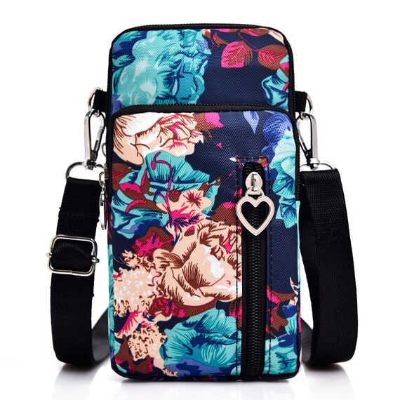 DuoLmi Umhängetasche Damen Klein, Crossbody Tasche für Damen, Nylon Handy Mini-Tasche Kleine Schultertasche Multifunktionale Handytasche, Handytasche zum Umhängen Damen