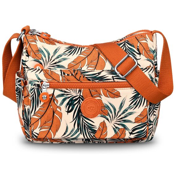 VOBUKE Umhängetasche Damen Mittelgroß Wasserdicht Nylon Crossbody Bag mit Vielen Fächern Leichte Schultertasche Verstellbarer Breitem Freizeit Kleine Messenger Bag für Einkaufen, Reisen