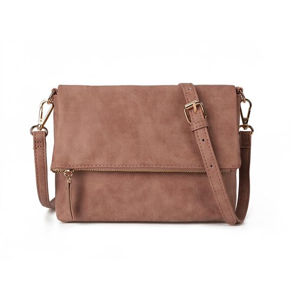 Gladdon Umhängetasche damen,Schultertasche mit Reißverschluss, Crossbody Tasche, Leder Handtasche Klein, Daypack…