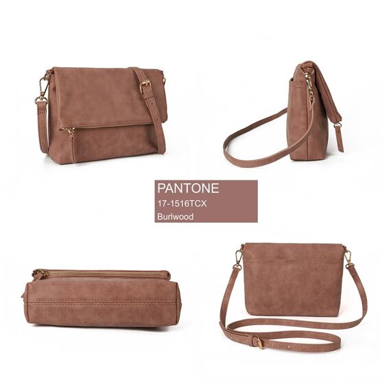 Gladdon Umhängetasche damen,Schultertasche mit Reißverschluss, Crossbody Tasche, Leder Handtasche Klein, Daypack…