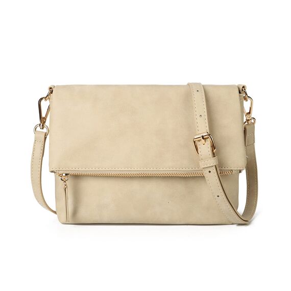 Gladdon Klein Handtasche Damen Umhängetasche,Crossbody Tasche Schultertasche Elegant Clutch Messenger PU-Leder Taschen Für Täglich Arbeit Einkaufen(Beige)