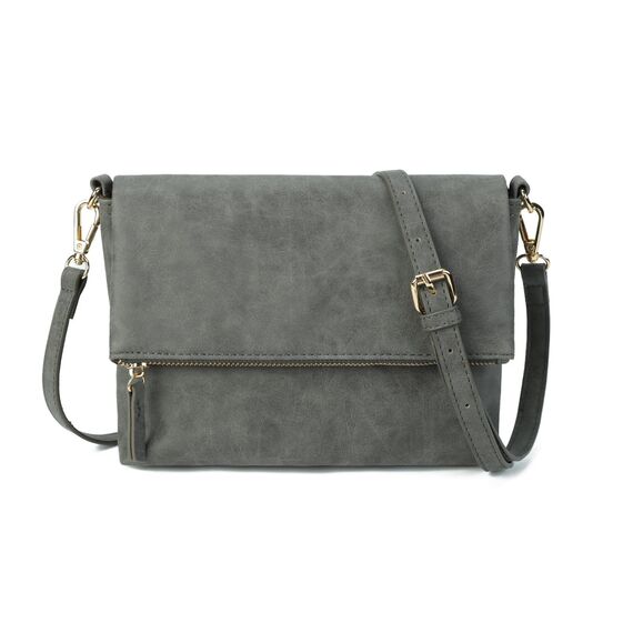 Gladdon Damen Klein Handtasche Umhängetasche,Crossbody Tasche Schultertasche Elegant Clutch Messenger PU-Leder Taschen Für Täglich Arbeit Einkaufen(dunkelgrau)