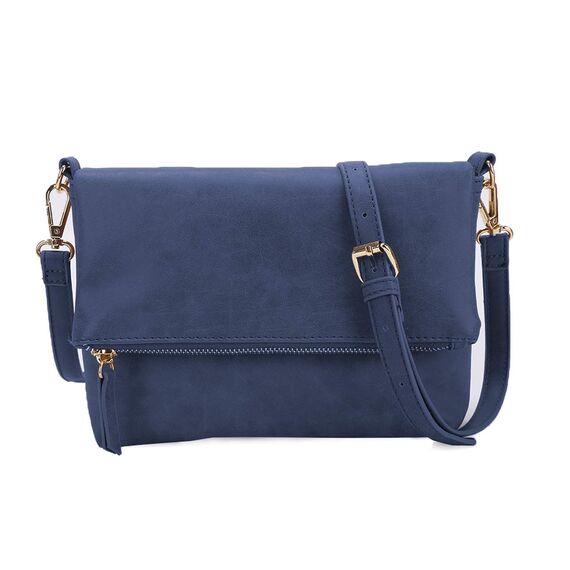 Gladdon Umhängetasche Damen Klein Handtasche,Crossbody Tasche Schultertasche Elegant Clutch Messenger PU-Leder Taschen Für Täglich Arbeit Einkaufen(Blau)
