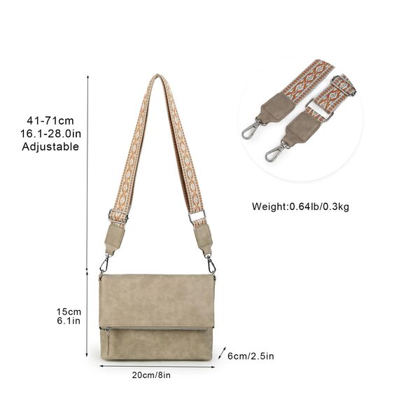 Gladdon Umhängetasche damen,Schultertasche mit Reißverschluss, Crossbody Tasche, Leder Handtasche Klein, Daypack……