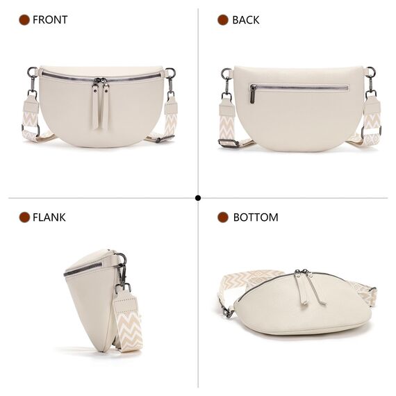 Vezluax Schwarz Geschenkbox 31×21×4cm mit Damentasche Geschenk für Frauen zum Geburtstag Muttertag Valentinstag Jahrestag & Weihnachten Beige weiße Tasche