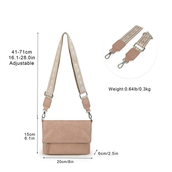 Gladdon Umhängetasche damen,Schultertasche mit Reißverschluss, Crossbody Tasche, Leder Handtasche Klein, Daypack……