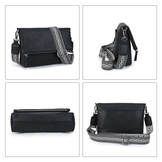 Gladdon Umhängetasche damen,Schultertasche mit Reißverschluss, Crossbody Tasche, Leder Handtasche Klein, Daypack……