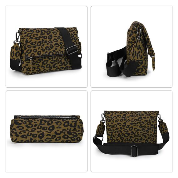 Gladdon Umhängetasche damen,Schultertasche mit Reißverschluss, Crossbody Tasche, Leder Handtasche Klein, Daypack……