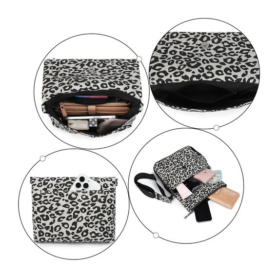 Gladdon Umhängetasche damen,Schultertasche mit Reißverschluss, Crossbody Tasche, Leder Handtasche Klein, Daypack……