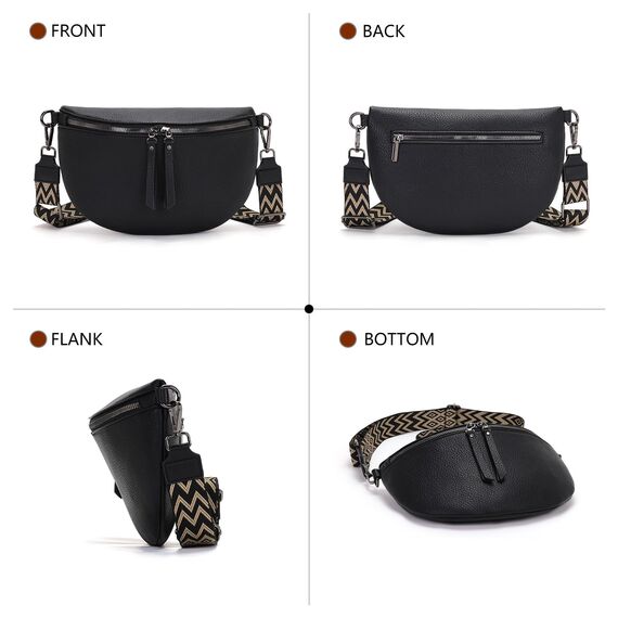 Vezluax Schwarz Geschenkbox 31×21×4cm mit Damentasche Geschenk für Frauen zum Geburtstag Muttertag Valentinstag Jahrestag & Weihnachten Schwarz Tasche